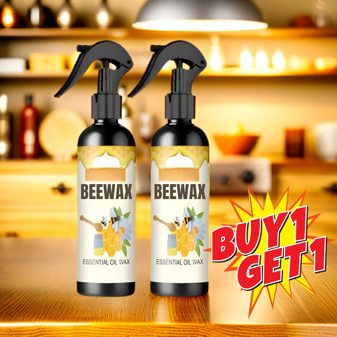 Natural Micro-Molecularized Beeswax Spray, Furniture Polish and Cleaner for Wood (Pack of 2)